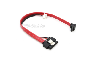 13pin SATA σε SATA 7 καρφιτσώσετε 90 μοιρών με καλώδιο ρεύματος LP4
