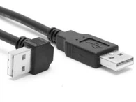 Προσαρμοσμένη κάτω γωνία 90 μοιρών USB2.0 ένα αρσενικό σε USB ένα αρσενικό καλώδιο